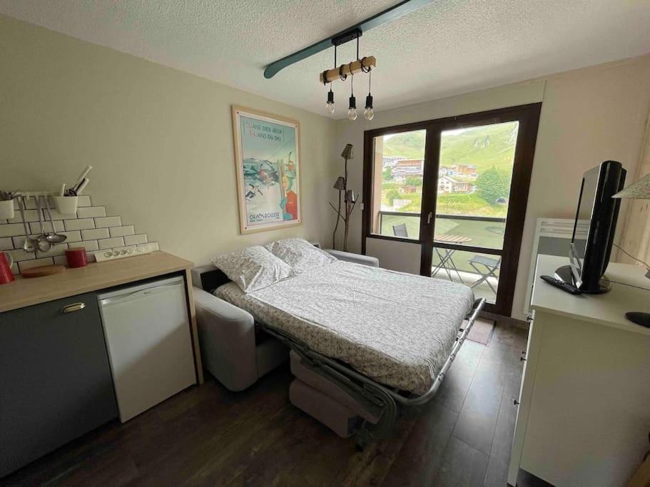 Studio Refait A Neuf Avec Balcon - Famille - Parking Couvert Chamrousse Dış mekan fotoğraf