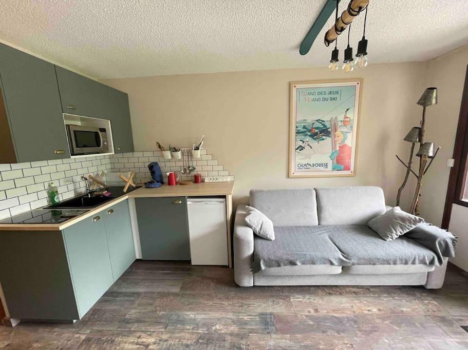 Studio Refait A Neuf Avec Balcon - Famille - Parking Couvert Chamrousse Dış mekan fotoğraf